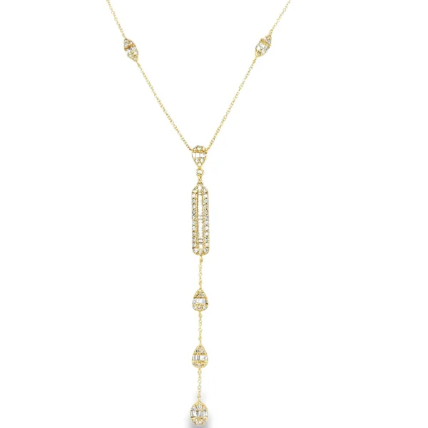 Diamond Y Drop Necklace