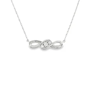 Infinity Diamond Pendant Necklace