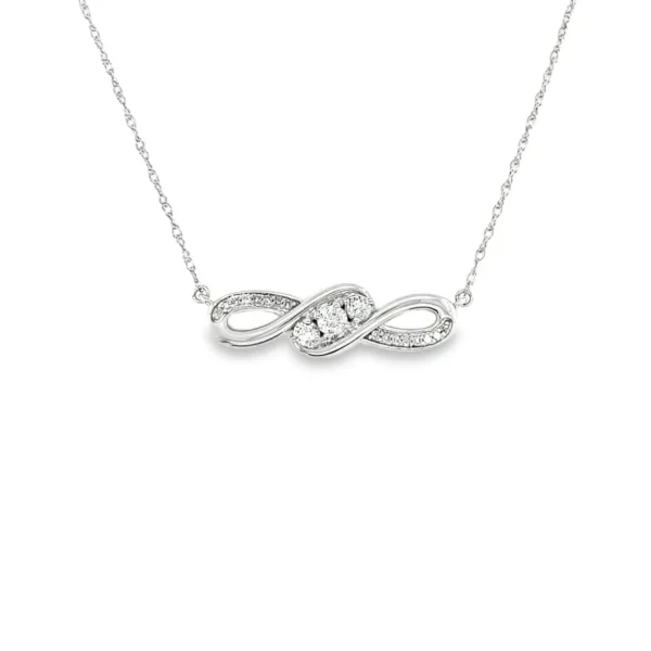 Infinity Diamond Pendant Necklace