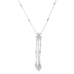 Diamond Tassel Pendant Necklace