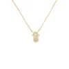 Hamsa Diamond Pendant Necklace