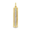 Diamond Bar Pendant Necklace
