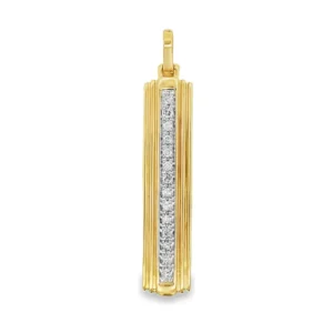 Diamond Bar Pendant Necklace