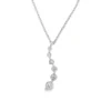 Curved Diamond Drop Necklace