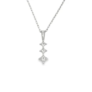 Three Stone Diamond Pendant