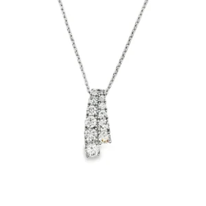 Diamond Drop Pendant Necklace