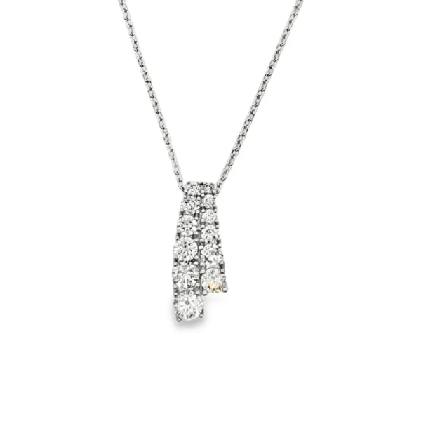 Diamond Drop Pendant Necklace