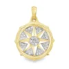 Compass Diamond Medallion Pendant