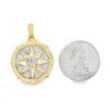 Compass Diamond Medallion Pendant