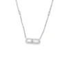 Oval Diamond Pendant Necklace