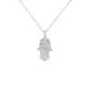 Hamsa Diamond Pendant Necklace