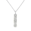 Diamond Bar Pendant Necklace