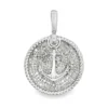 Diamond Anchor Medallion Pendant