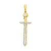 Diamond Sword Pendant Necklace