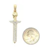 Diamond Sword Pendant Necklace