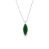 Marquise Emerald Pendant Necklace