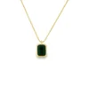 Emerald Cut Pendant Necklace