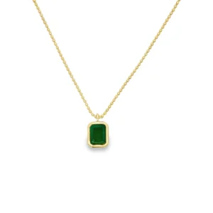 Emerald Pendant Necklace