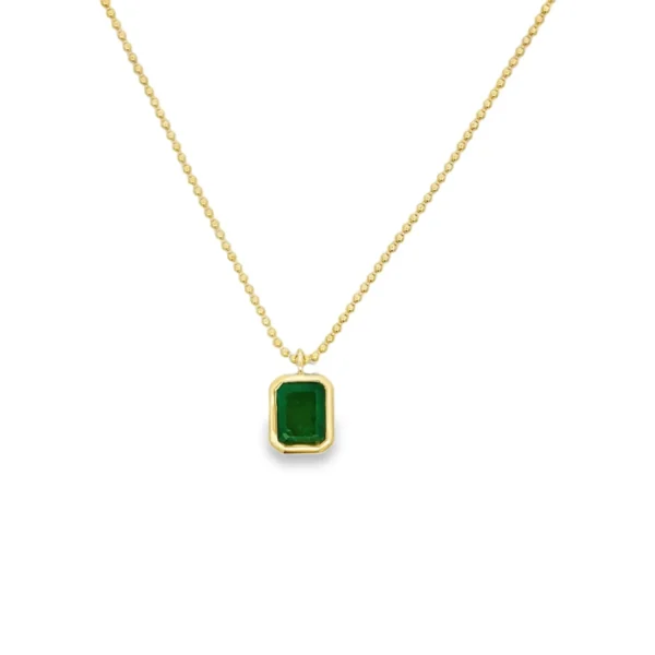 Emerald Pendant Necklace