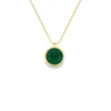 Bezel Round Pendant Necklace