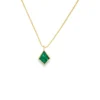 Kite Emerald Pendant Necklace