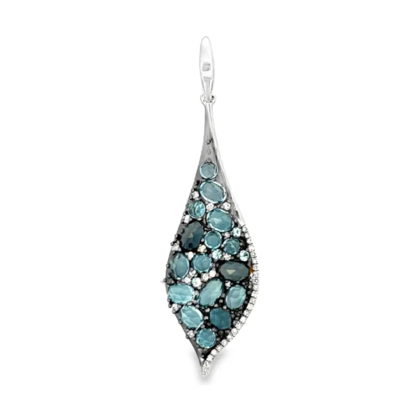 Teardrop Color Stone Pendant