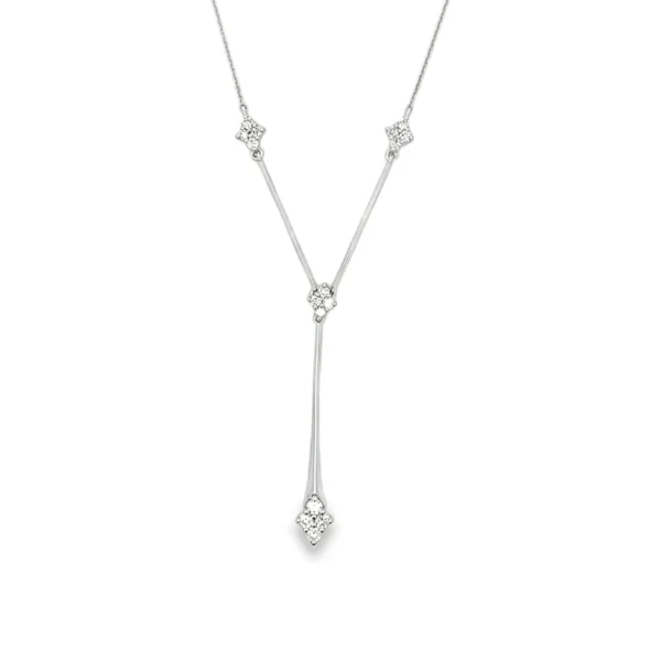 Diamond Y Drop Necklace