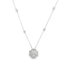 Floral Diamond Pendant Necklace