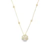 Floral Diamond Pendant Necklace