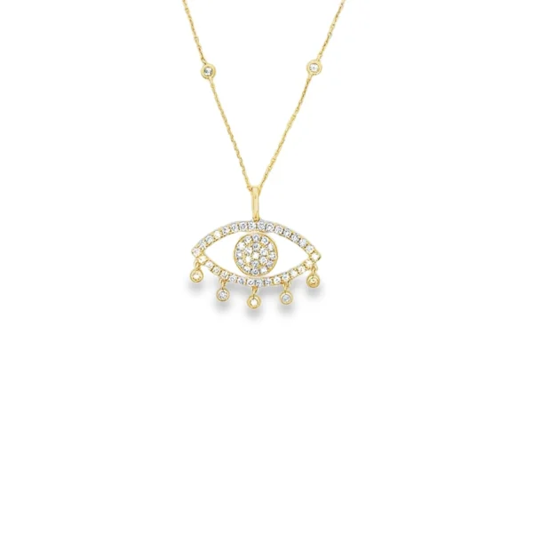 Diamond Evil Eye Pendant