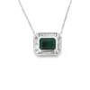 Emerald Diamond Pendant Necklace