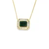Emerald Cut Gemstone Necklace