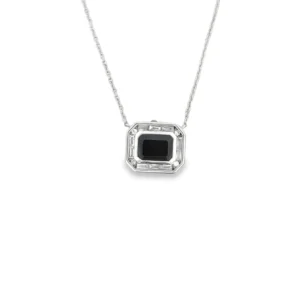 Emerald Cut Pendant Necklace