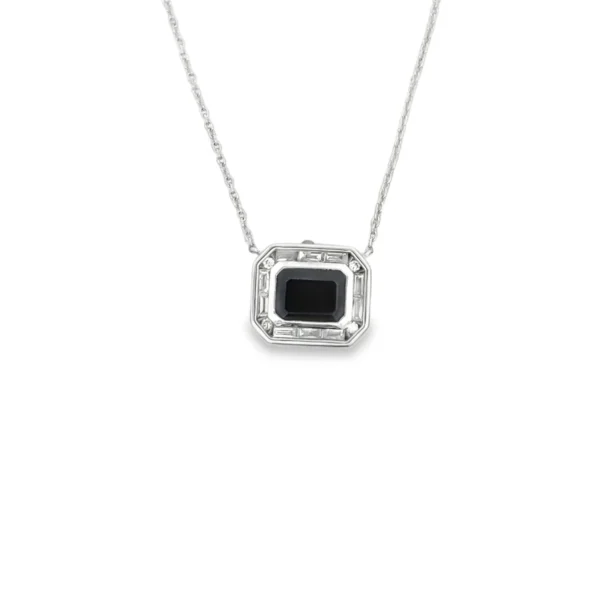 Emerald Cut Pendant Necklace