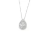 Pear Diamond Halo Pendant