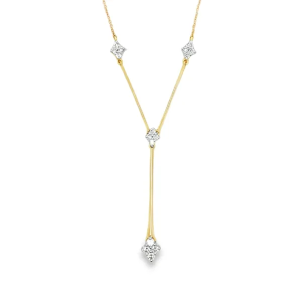 Diamond Y Drop Necklace