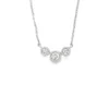 Bezel Diamond Pendant Necklace