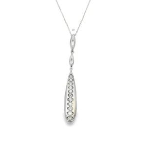Diamond Drop Pendant Necklace