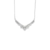 Chevron Diamond Pendant Necklace