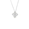 Floral Diamond Pendant Necklace