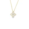 Floral Diamond Pendant Necklace