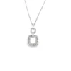 Geometric Diamond Pendant Necklace