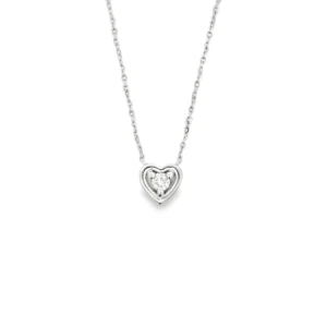 Heart Diamond Pendant Necklace