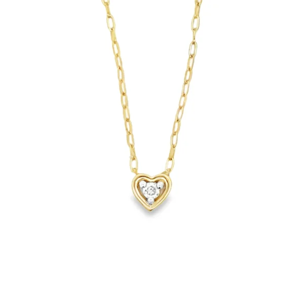 Heart Diamond Pendant Necklace