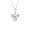 Bee Diamond Pendant Necklace
