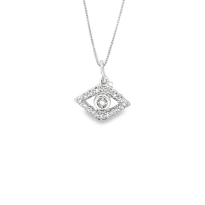 Diamond Evil Eye Pendant