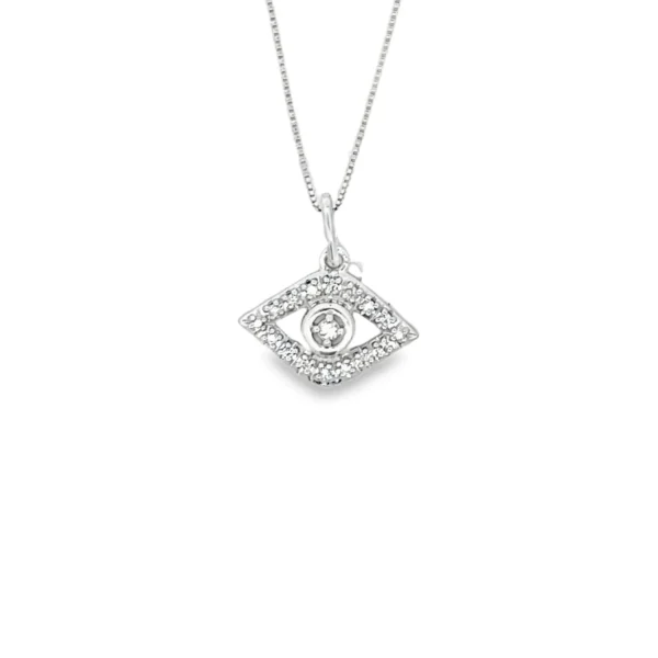 Diamond Evil Eye Pendant
