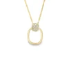 Oval Loop Diamond Pendant