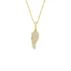 Diamond Wing Pendant Necklace