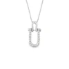 Diamond Horseshoe Pendant Necklace